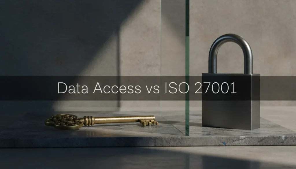 Data access vs ISO27001