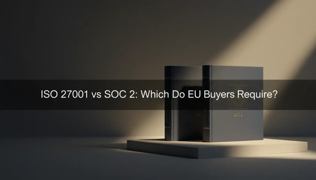 ISO 27001 vs SOC 2: Which Certification Do EU Buyers Actually Require?
