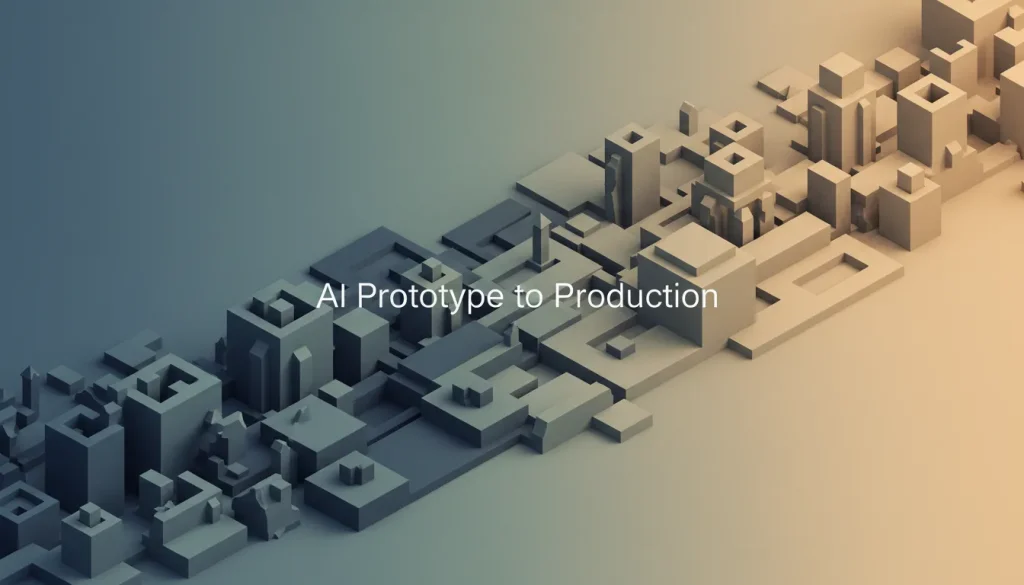 From AI prototype to Production