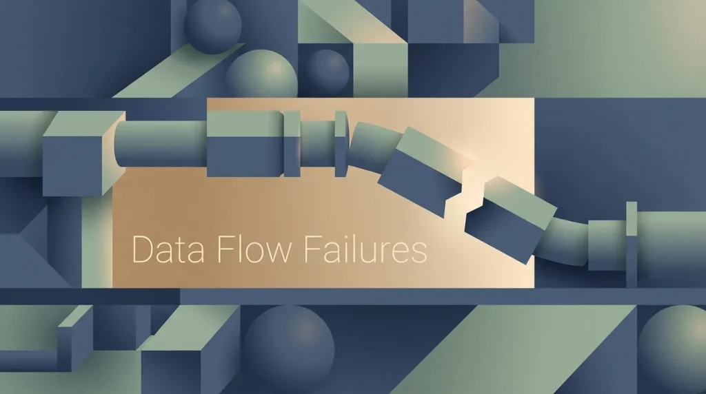 Editorial cinematic photo of professionals discussing production data pipeline failures and system reliability